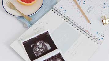 Agenda Planner Diario de Embarazo para futura mamá Tamaño Media